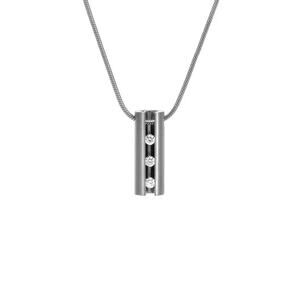 B.Tiff Hollowed Short Stick Pendant w/ 18” Rose Gold Necklace (Retail $120)